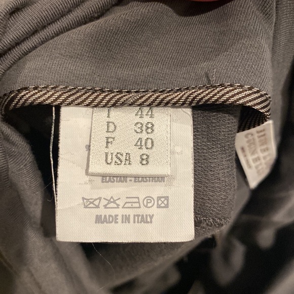 Brunello Cucinelli gray fold-over waist leggings - Picture 9 of 11